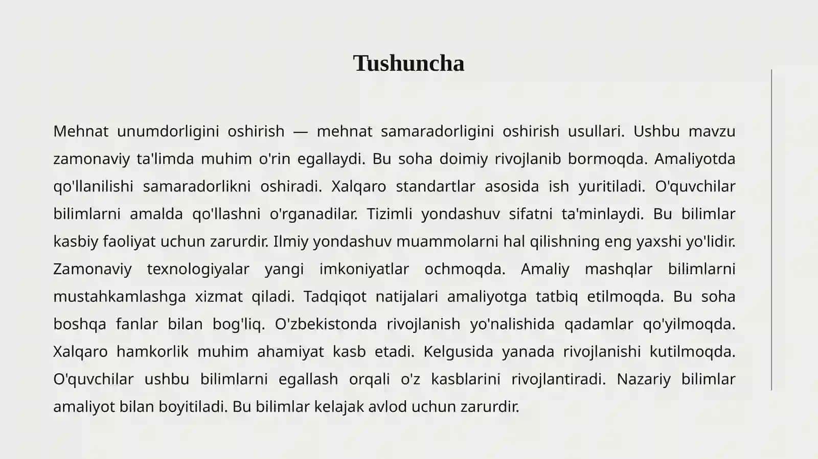 MEHNAT UNUMDORLIGI 2