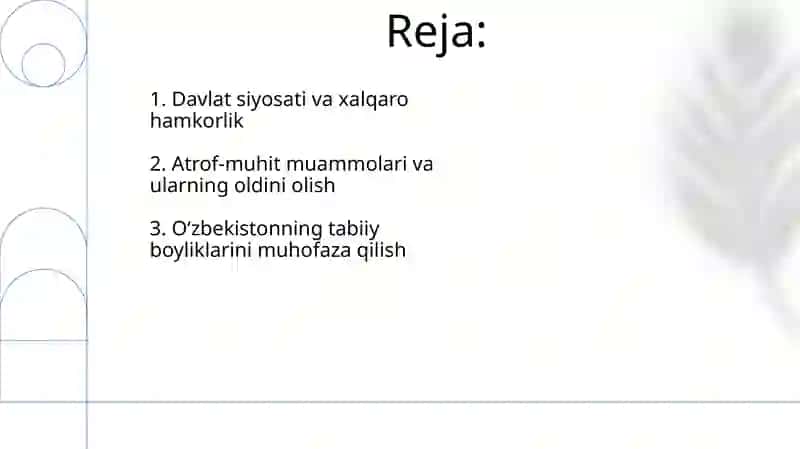 Oʻzbekistonda atrof-muhit va tabiat boyliklarini muhofaza qilish 2