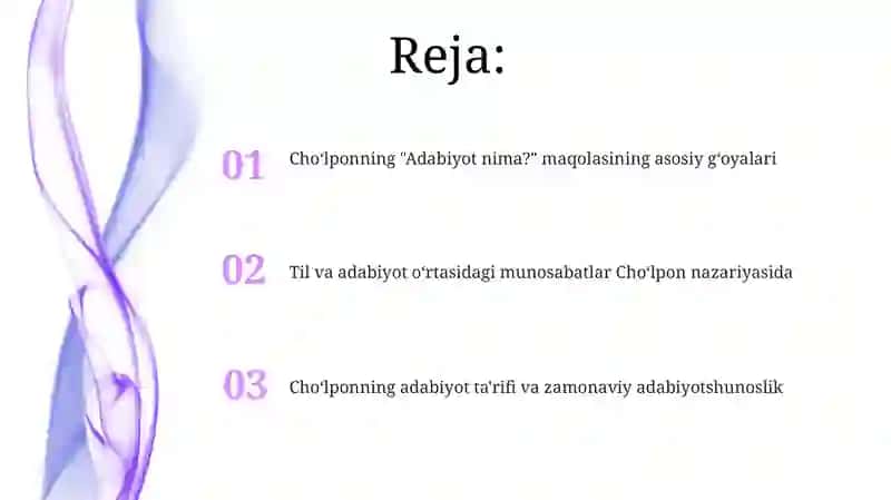 Choʻlponning,, Adabiyot nadurʼʼ maqolasi tahlili 2