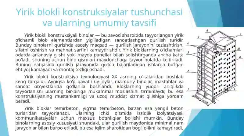 Yirik blokli konstruksiyali binolar 2