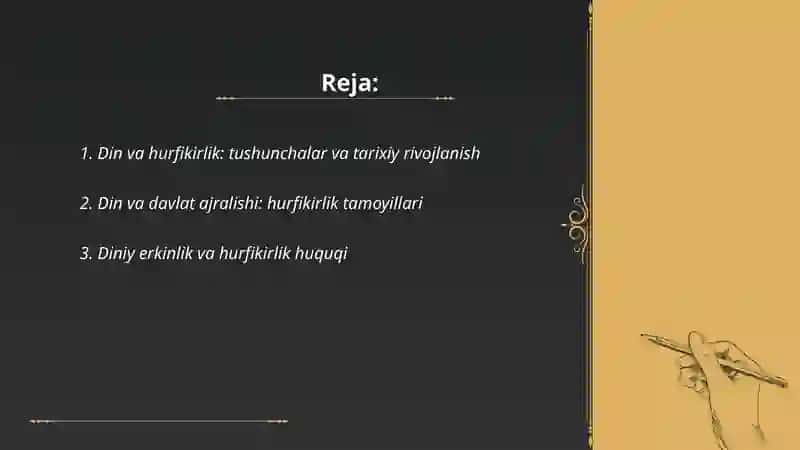 Din va hurfikirlik 2