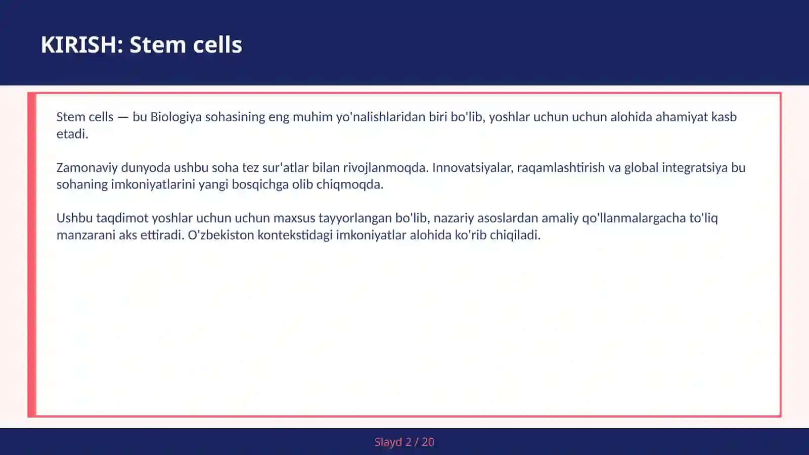 STEM CELLS 2