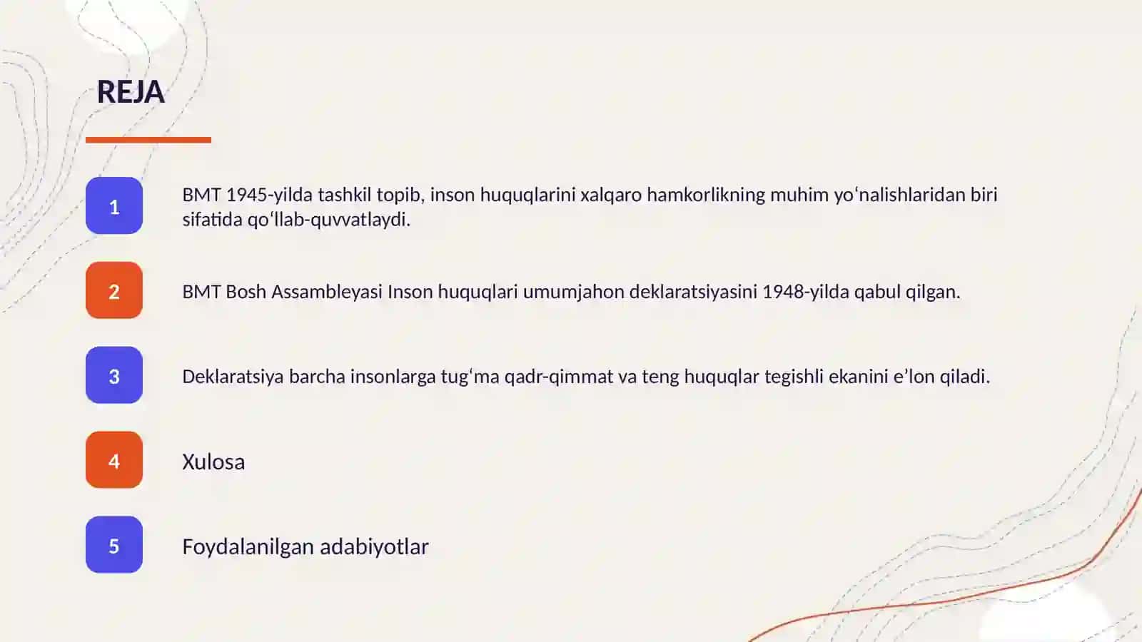 BMT va inson huquqlari 2