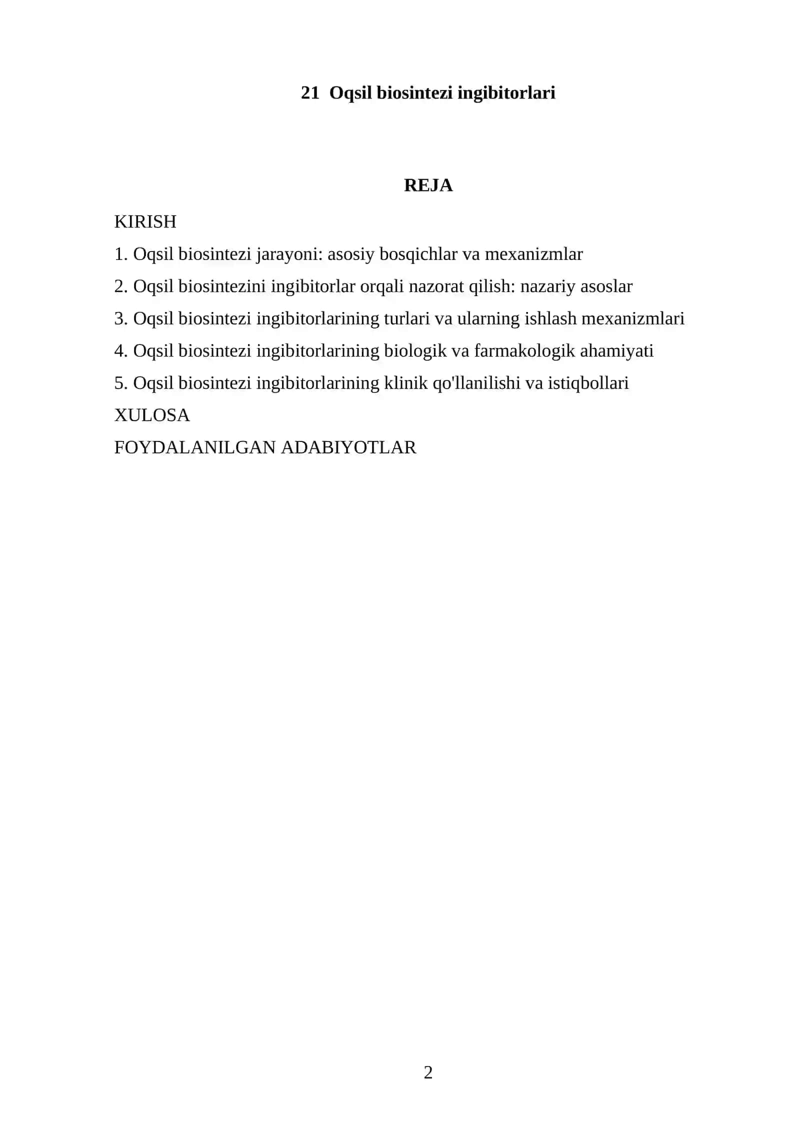 21 Oqsil biosintezi ingibitorlari 2
