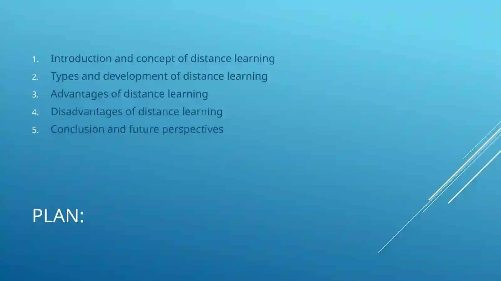 Distance learning 2
