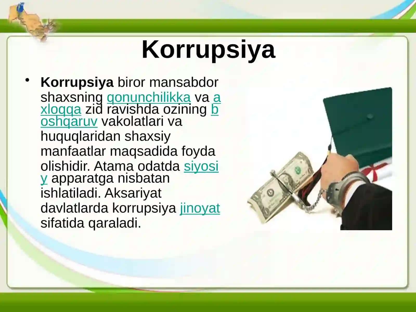 Tibbiyot sohasida akorupsiyaga qarshi kurashning profilaktik chora tadbirlari 2