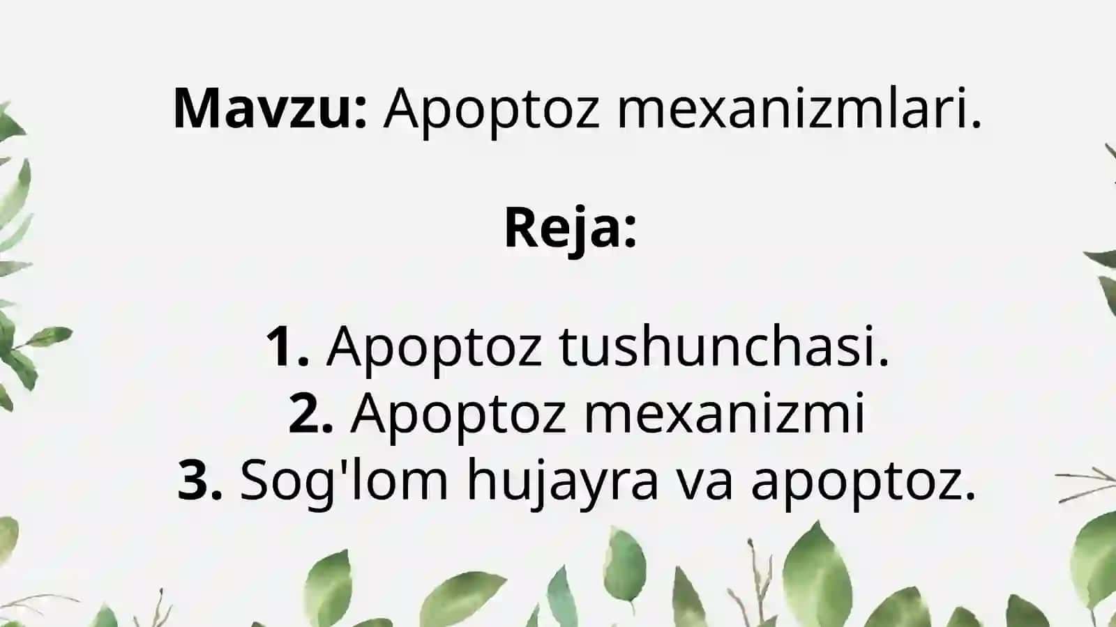 Apoptozmexanizmlari 2