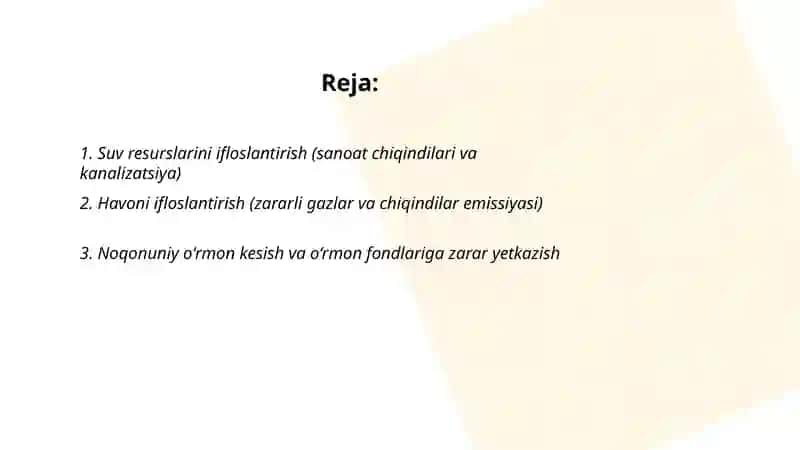 Ekologiya sohasidagi jinoyatlar 2