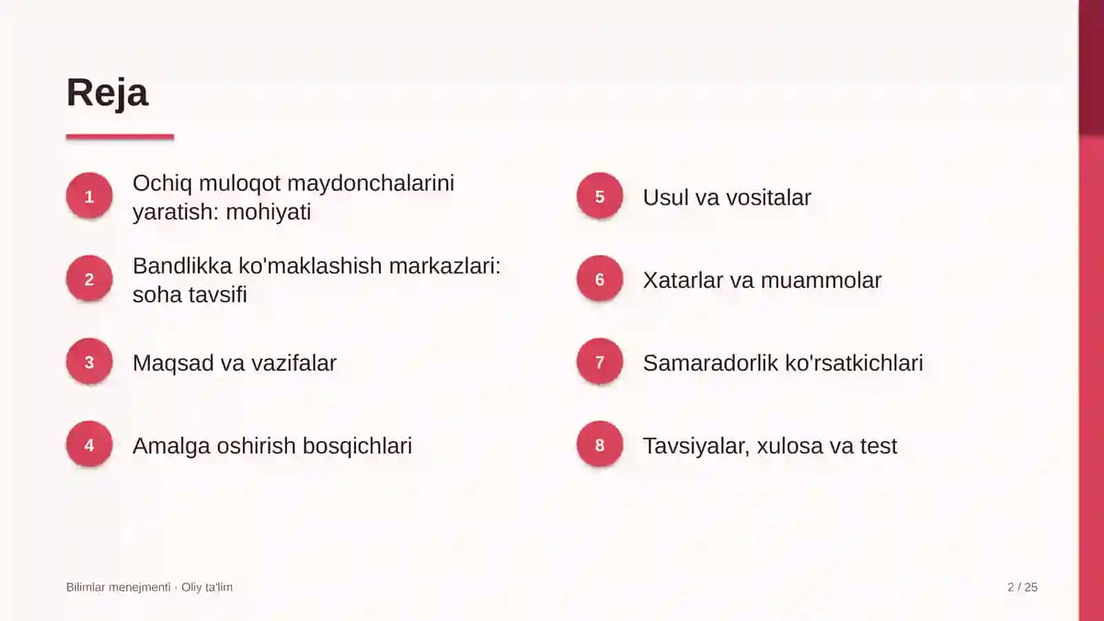 Bandlikka ko'maklashish markazlarida ochiq muloqot maydonchalarini yaratish 2