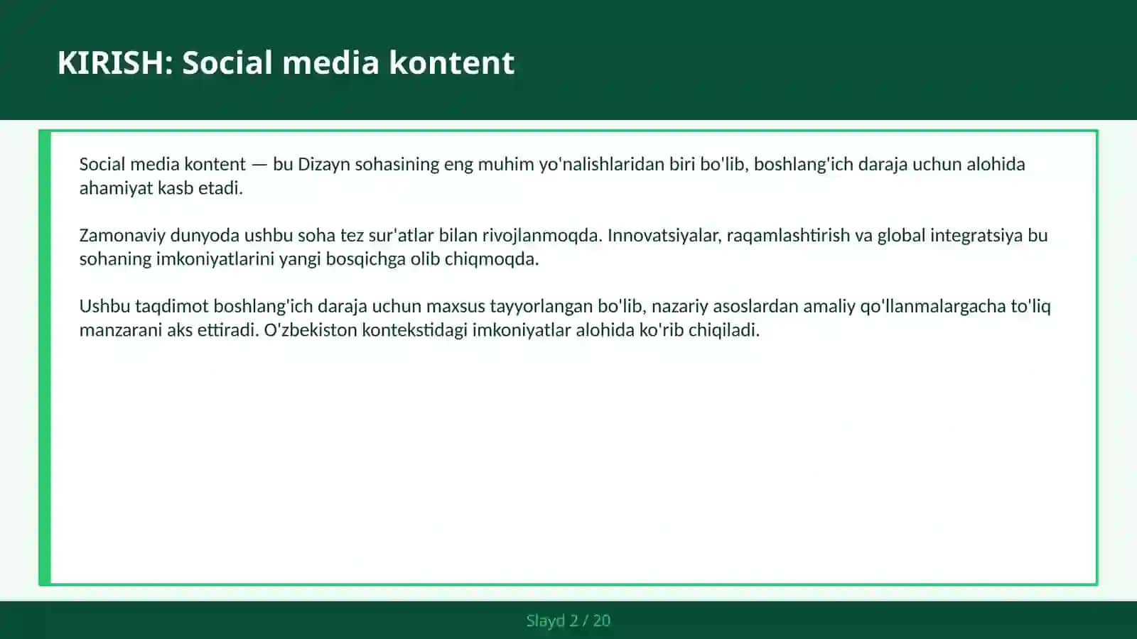 Social media kontent 2
