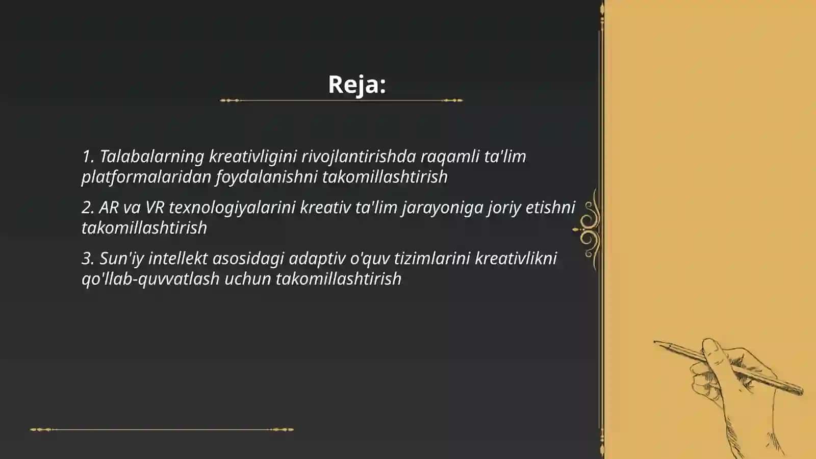Talabalarning kreativligini rivojlantirishda innovatsion texnologiyalardan foydalanishni takomillashtirish 2