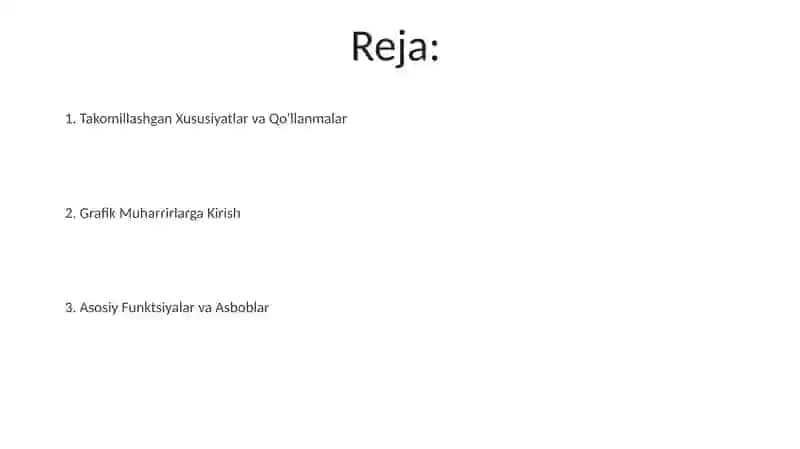 Grafik muharrir va uning vazifasi 2