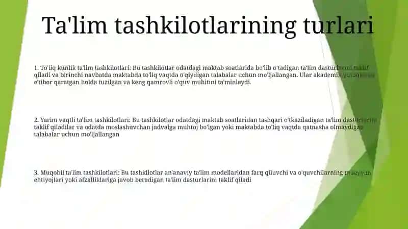 O'Quv Va Pedogogik Amaliyotini Tashkil Etish Shakillari 2