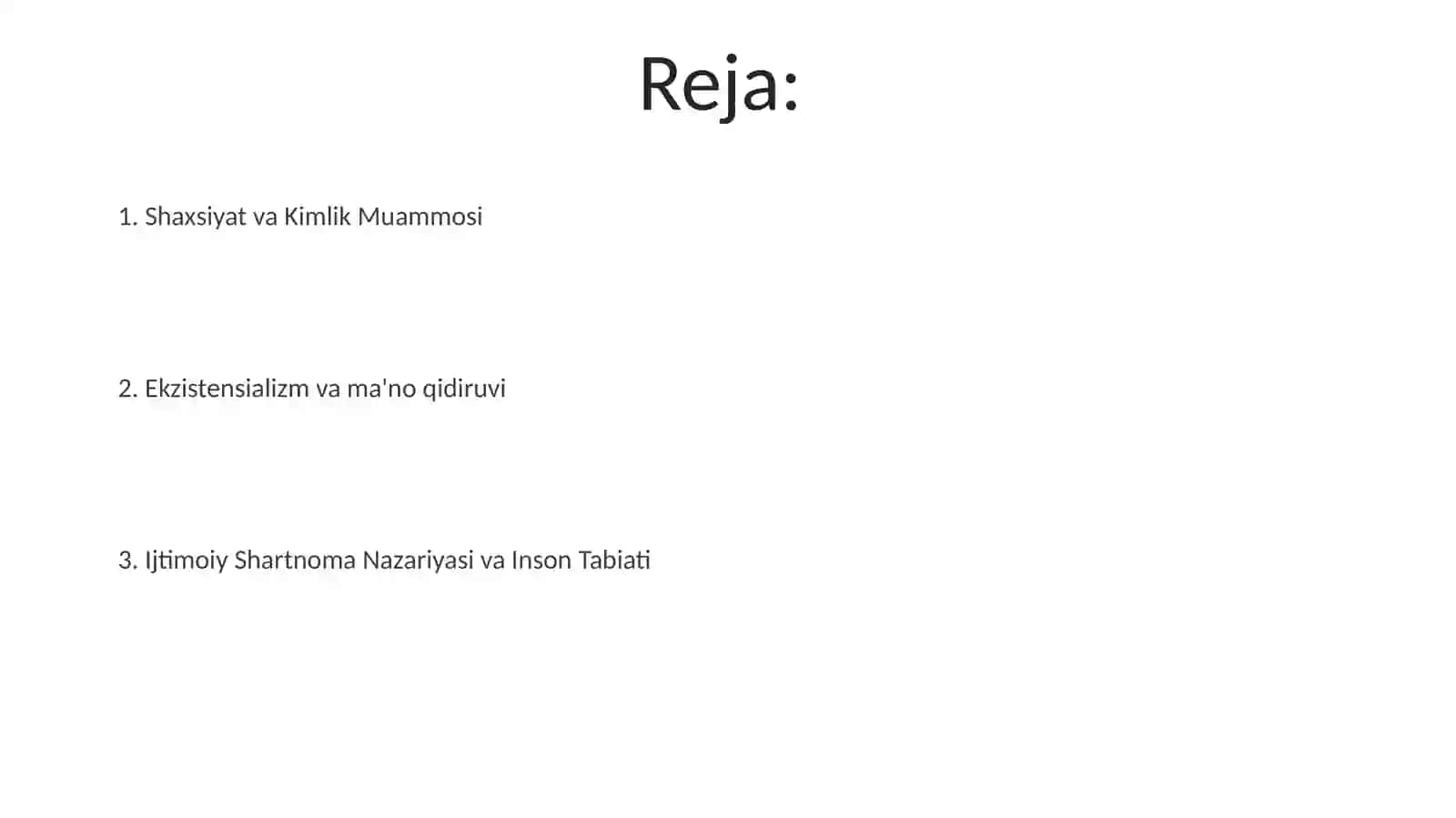 Jamiyat falsafasi. Inson falsafasi (Falsafiy antropologiya) 2