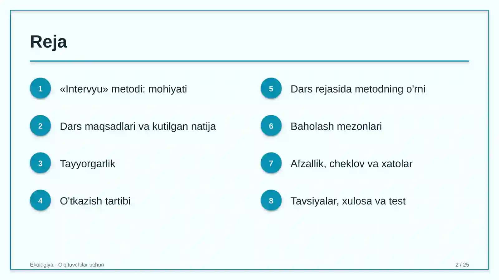 ekologiya darslarida intervyu metodidan foydalanish 9175 2