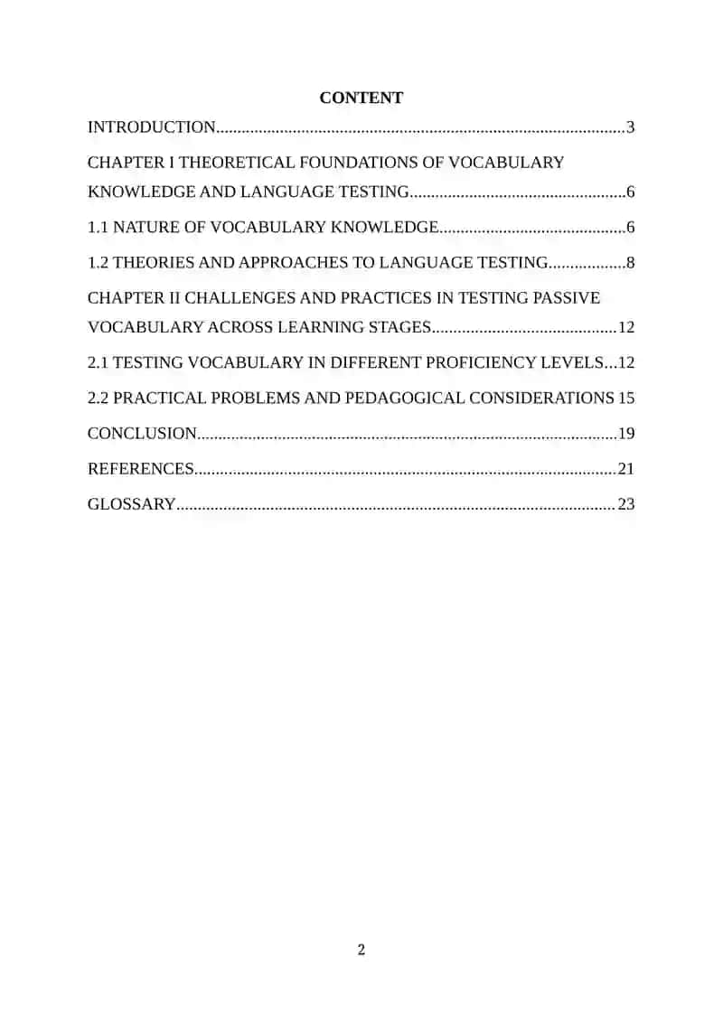 Challenges in Testing Passive Vocabulary 2