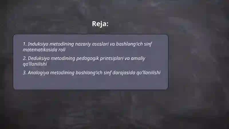 Boshlang‘ich sinfda matematika o‘qitish metodlari 2