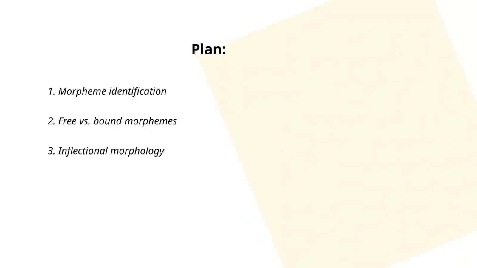 Methods of language analysis at the morphological level 2