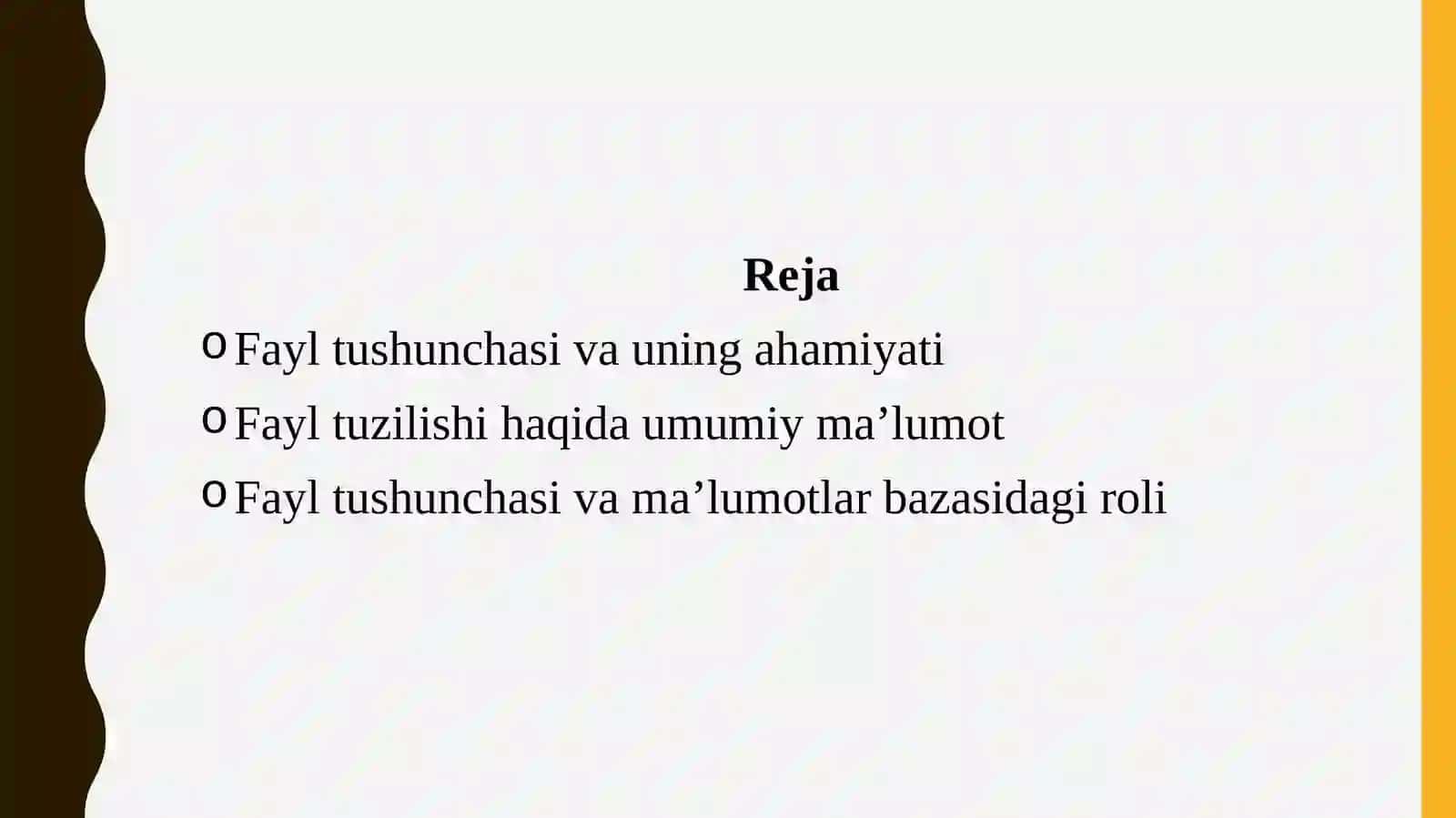 Fayltuzilishivaturlari 2