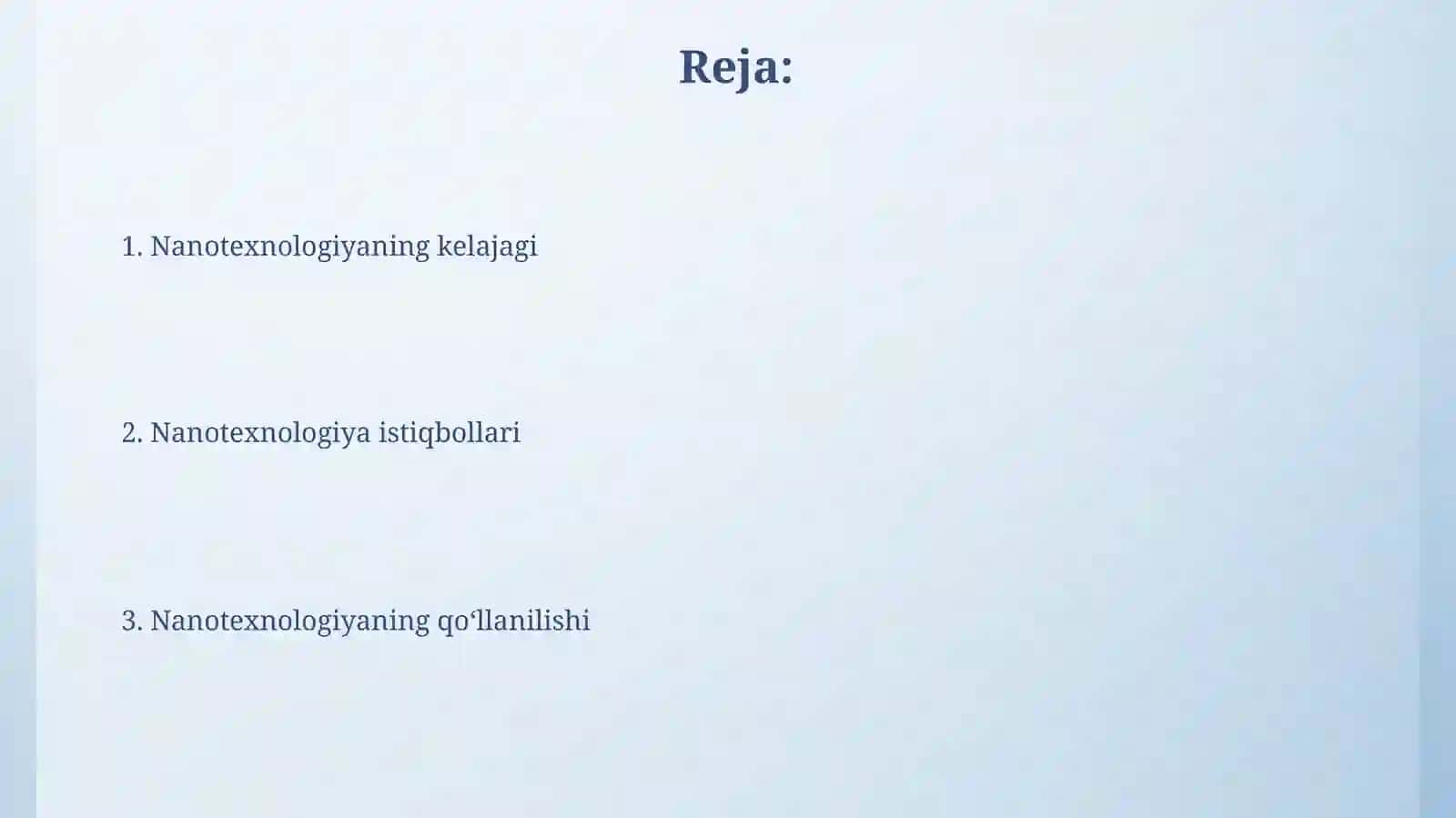 Nanotexnologiya istiqbollari 2