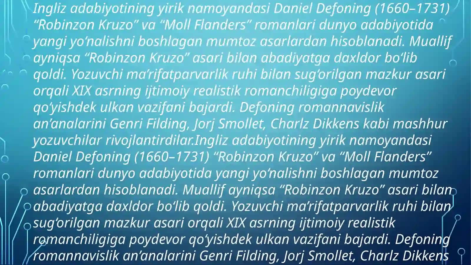 Daniel Defo. Robinzon Kruzo asari 2
