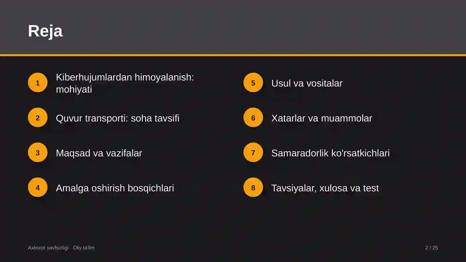 Quvur transportida kiberhujumlardan himoyalanish 2