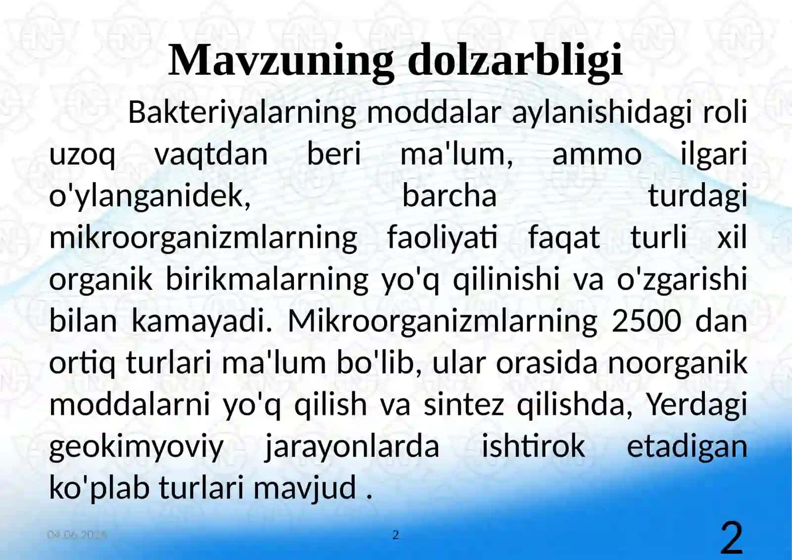 Sulfidlirudalar tarkibining boyitish jarayonlariga ta'sirini o'rganish 2