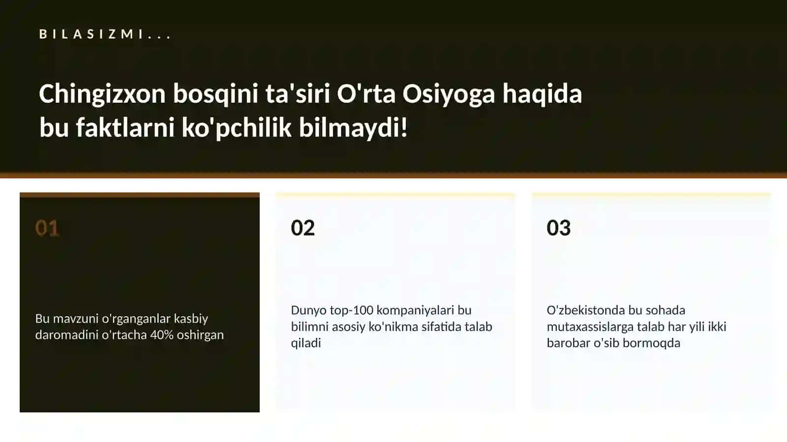 Chingizxon bosqini ta'siri O'rta Osiyoga 2