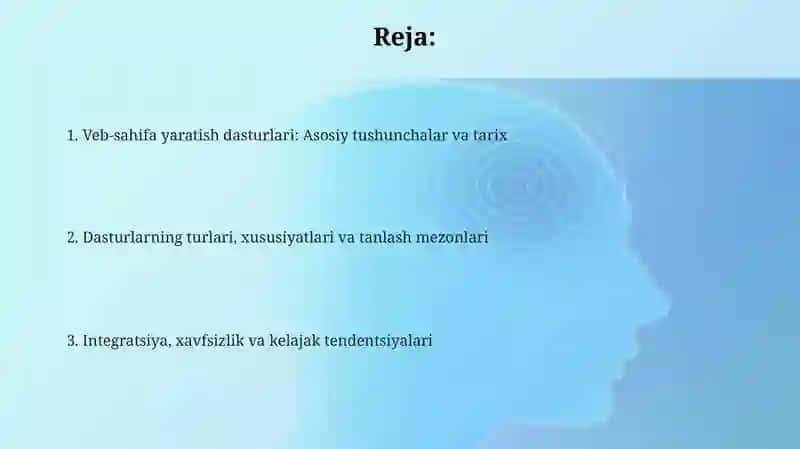 Veb-sahifa yaratish dasturlari 2