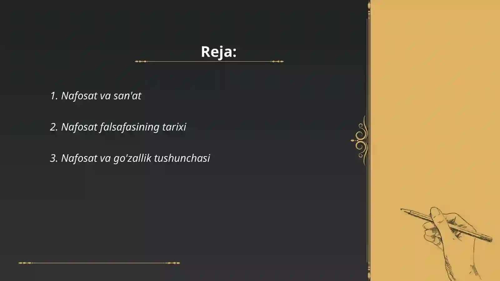 Estetika Nafosat falsafasi 2