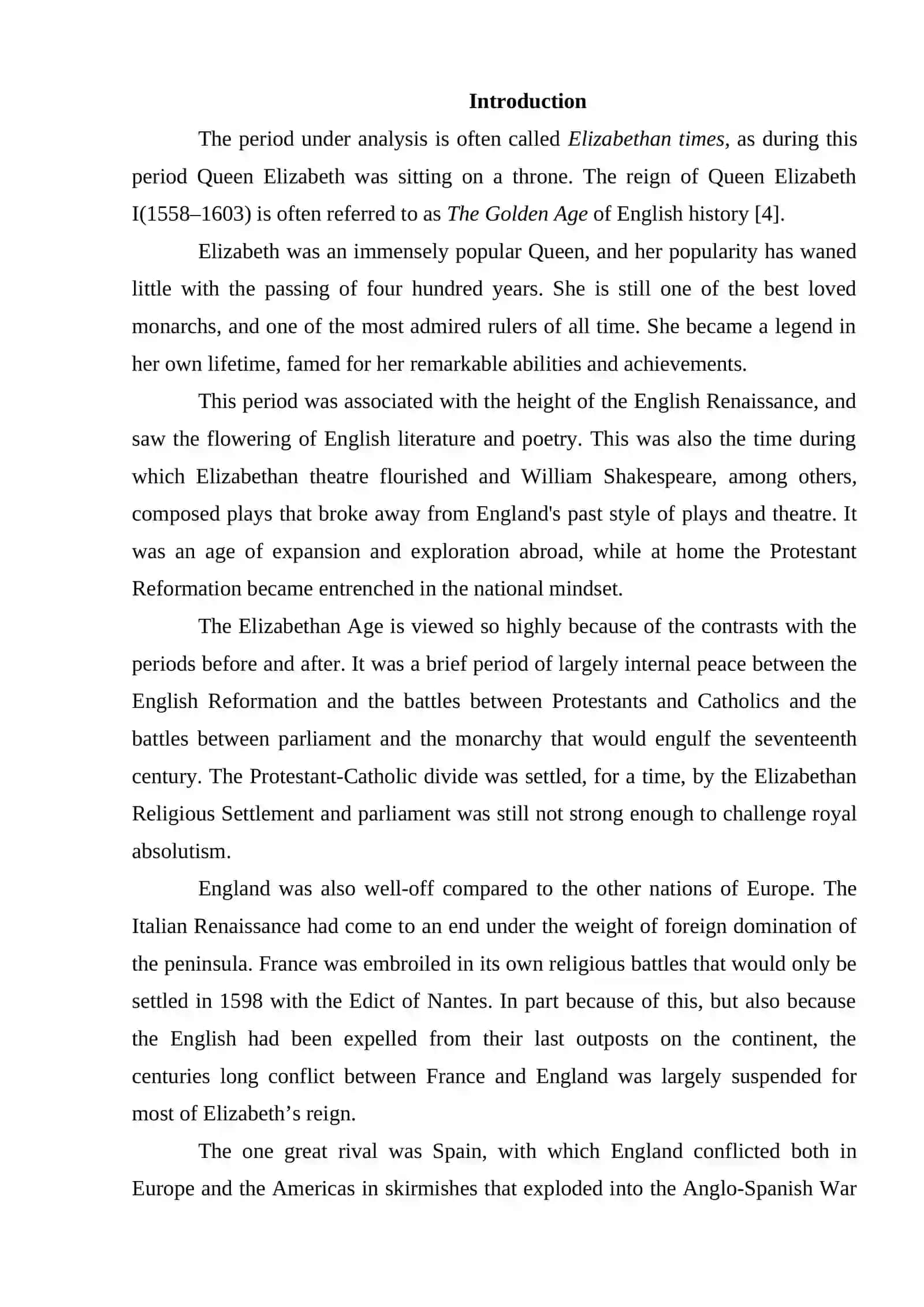 English Renaissance Literature and Poetry Analysis 2