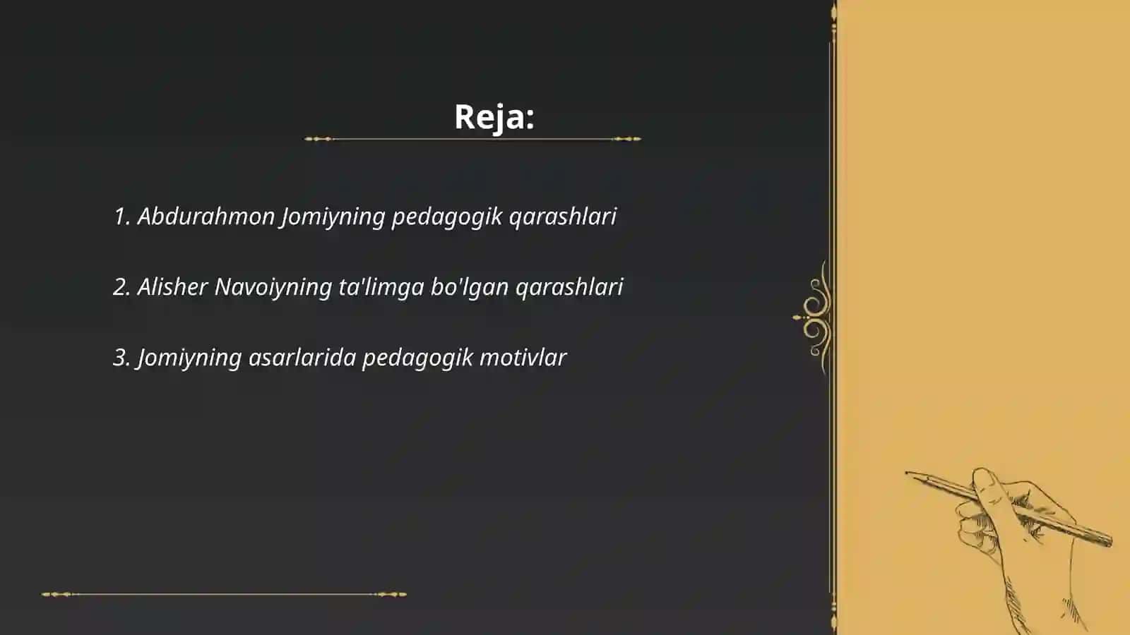 Abdurahmon Jomiy va Alisher Navoiyning pedagogik qarashlari 2