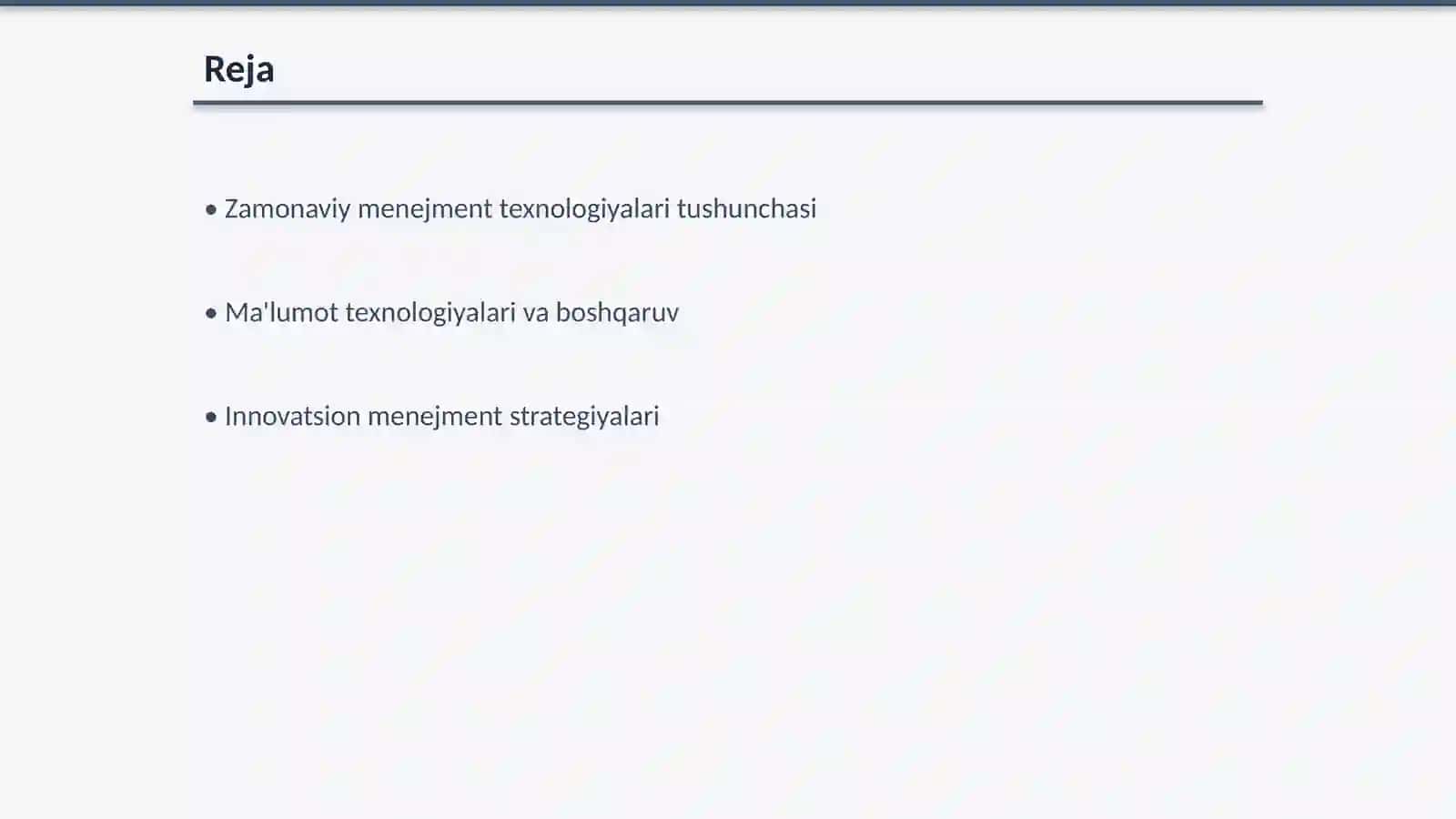 Zamonaviy Menejment Texnologiyalari 2