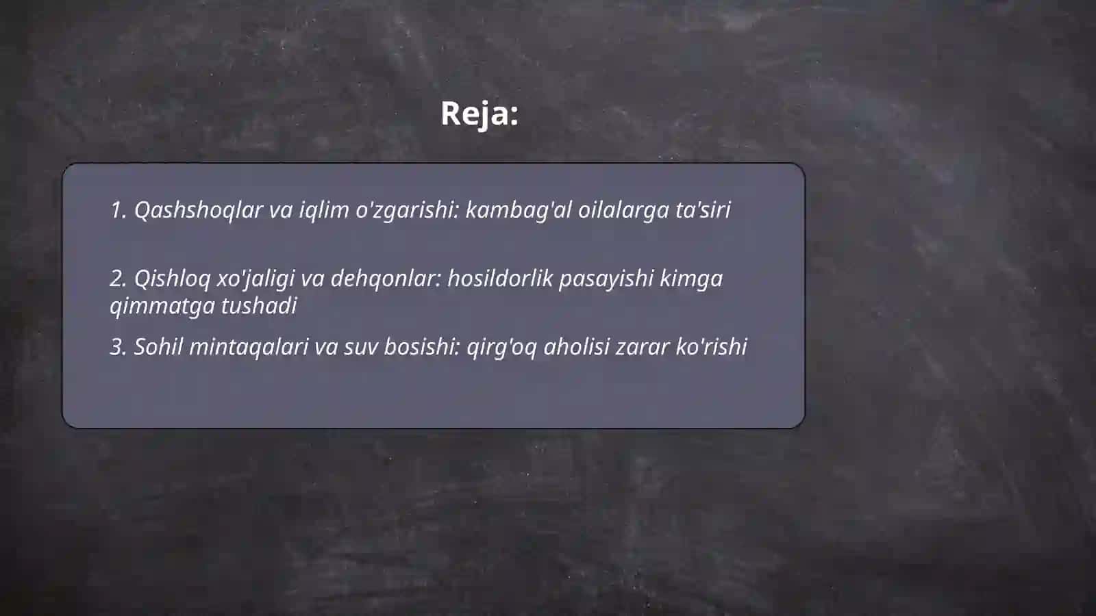 Qashshoqlar va iqlim o'zgarishi: kambag'al oilalarga ta'siri 2
