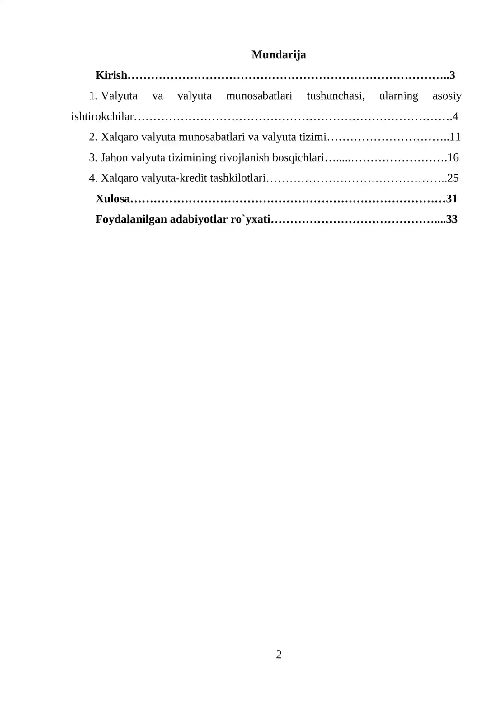 Xalqaro valyuta tizimi, uning harakatini tartibga soluvchi xalqaro tashkilotlar 2