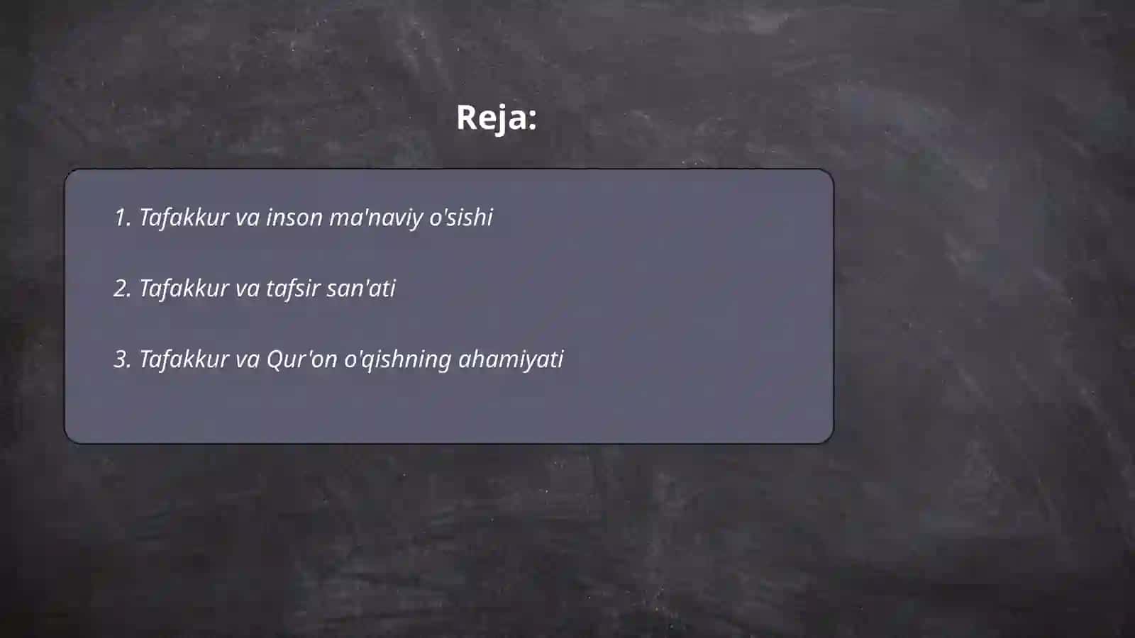 Tafakkur 2