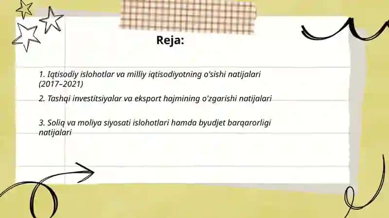 2017-2021 harakatlar strategiyasi natijalari 2
