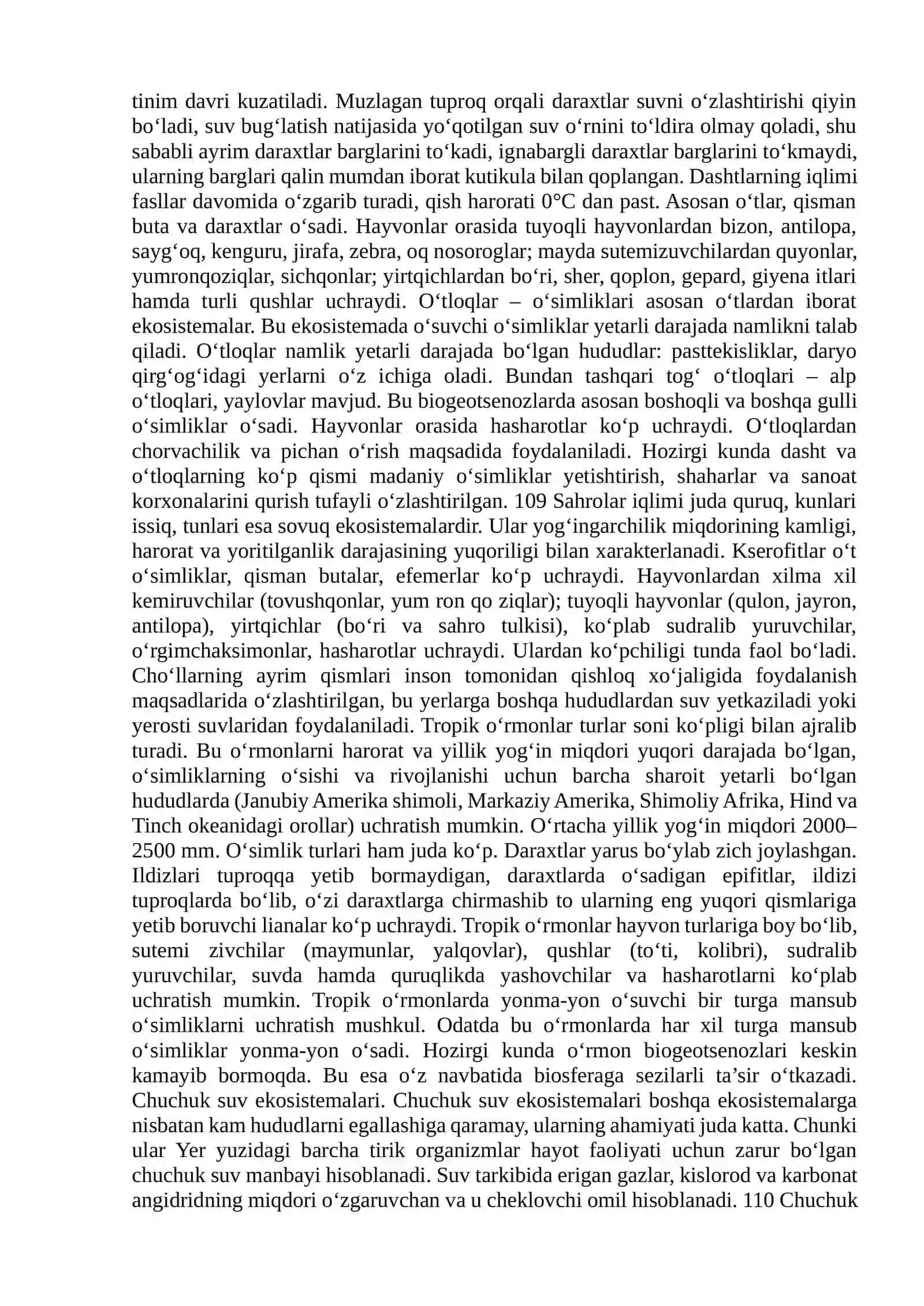 TABIIY EKOSISTEMALAR 2