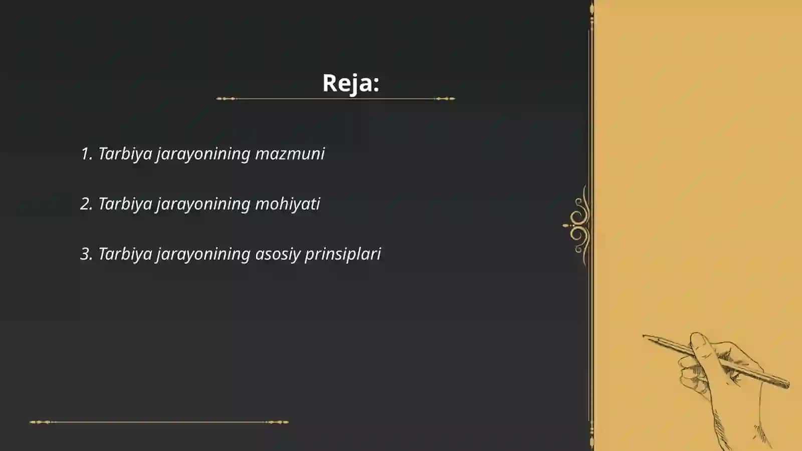Tarbiya Jarayonining Mohiyati va mazmuni 2