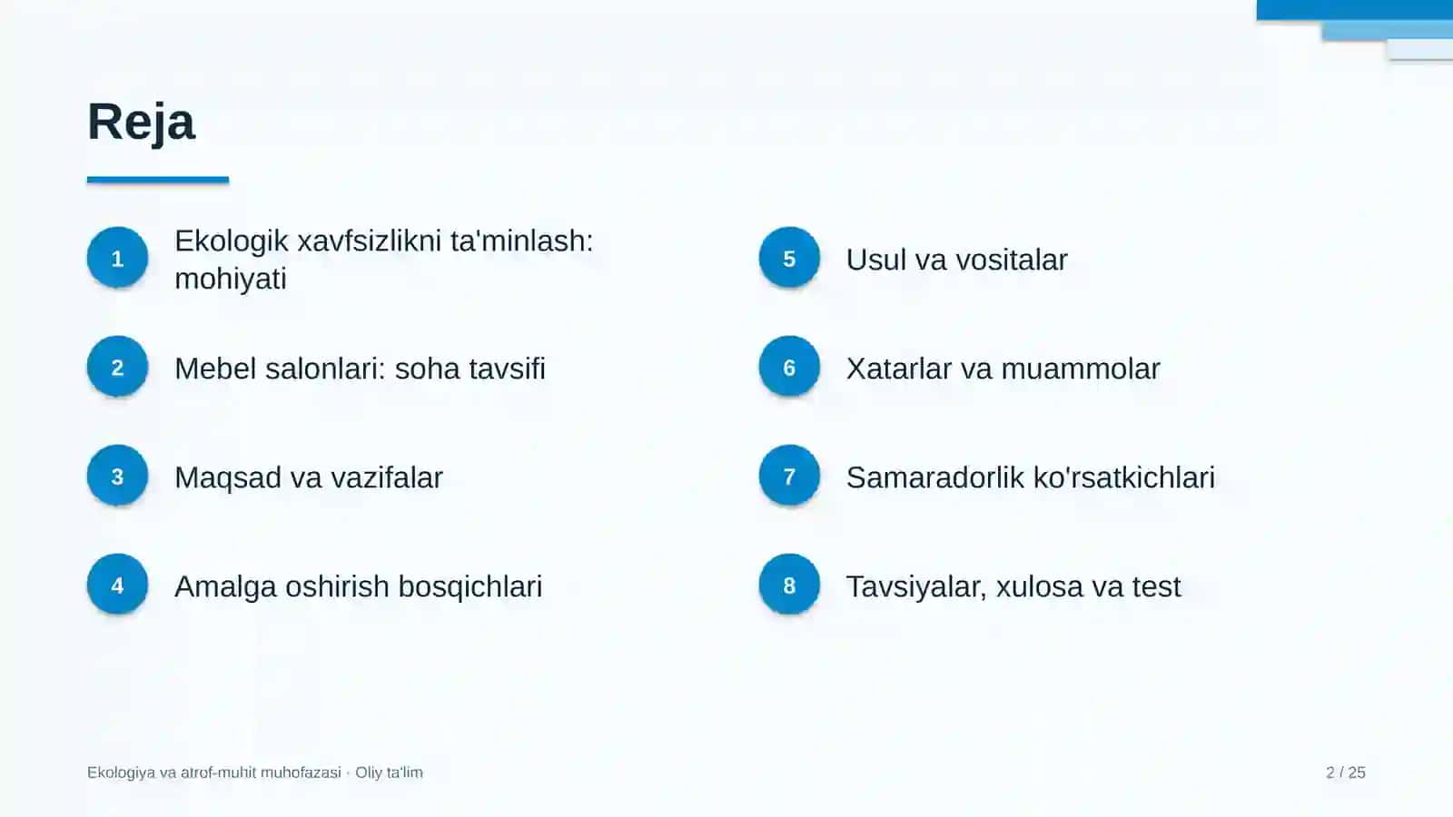 mebel salonlarida ekologik xavfsizlikni ta'minlash 9814 2