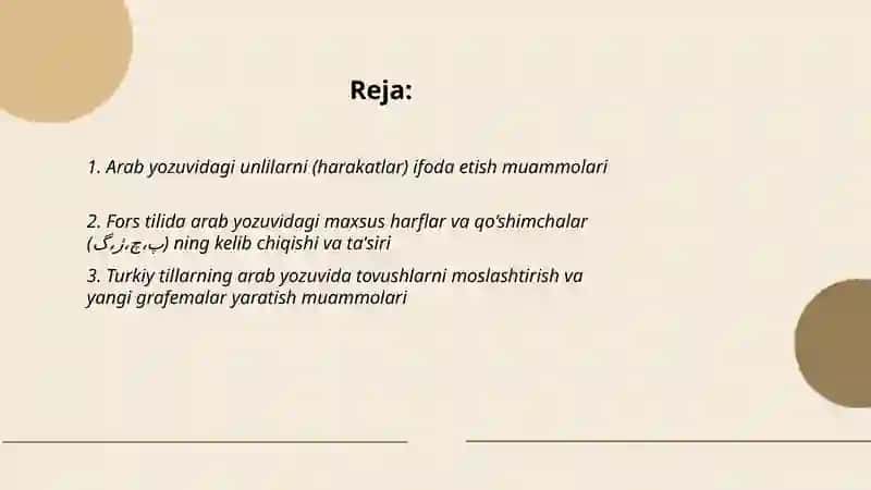 Arab yozuvidagi arab fors turkiy tilardagi masalalar 2