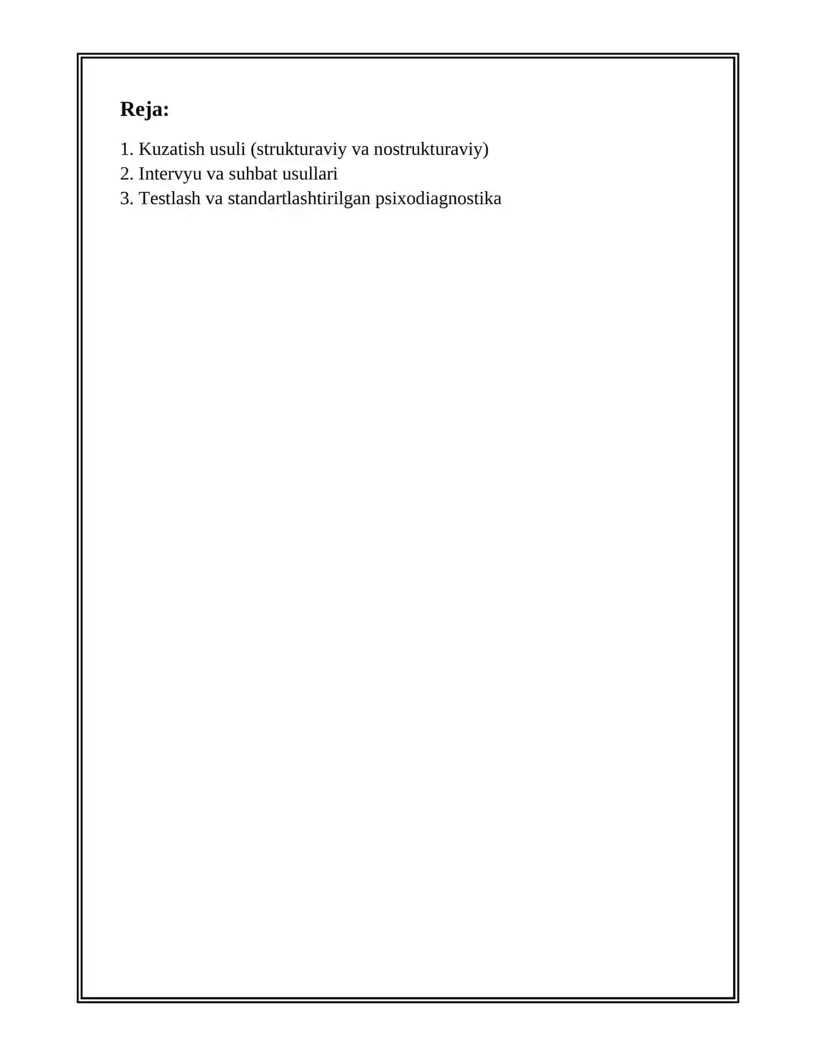 PEDAGOGIK PSIXOLOGIYANING METODLARI 2