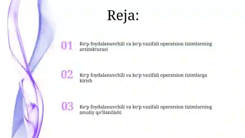 Köp foydalanuvchi va köp vazifali operatsion tizimlar 2