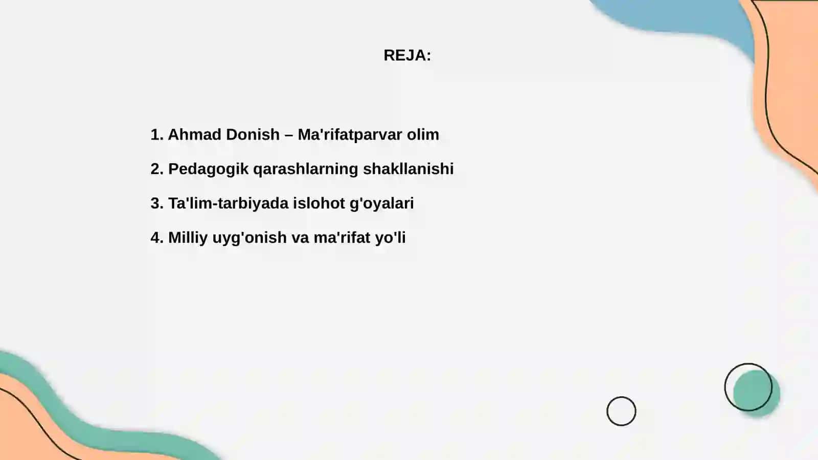 Ahmad Donishning pedagogik qarashlari 2