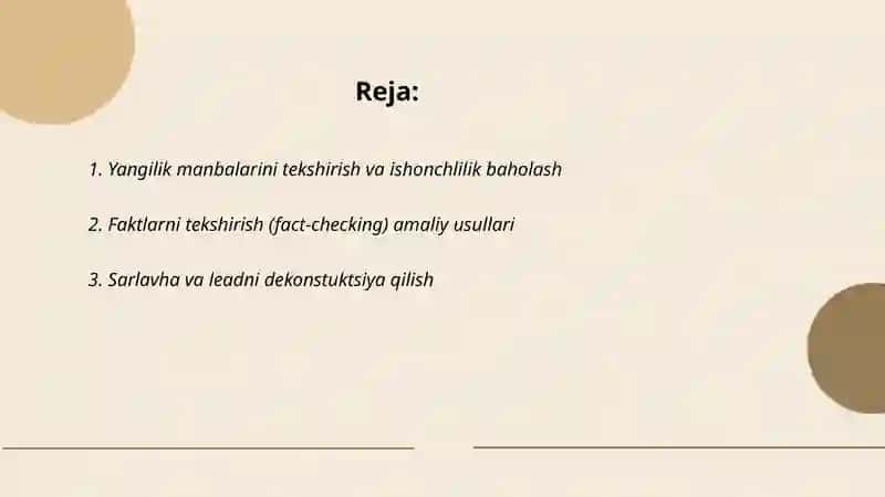 Yangiliklarni tahlil qilish va dekonstruksiya 2