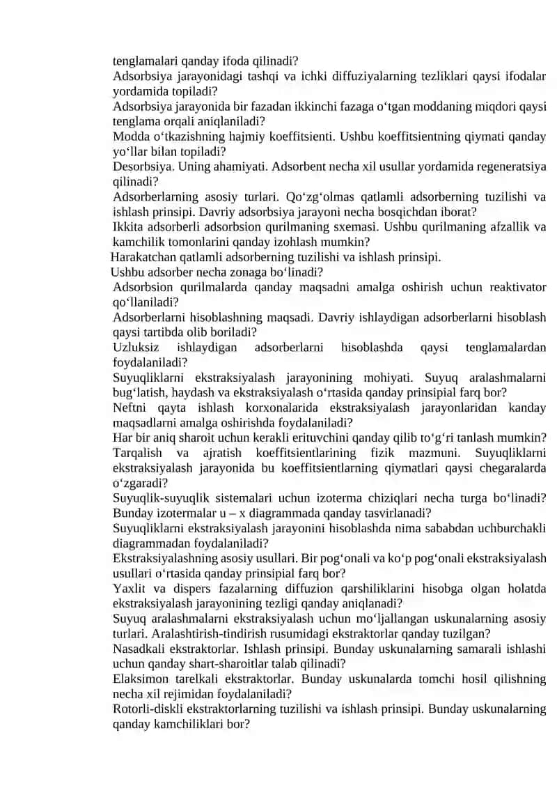Neft va gazni qayta ishlash jihozlari va uskunalari 2