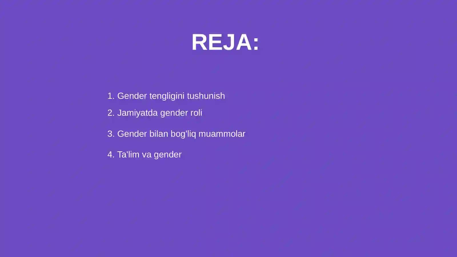 Gender tengligi 2