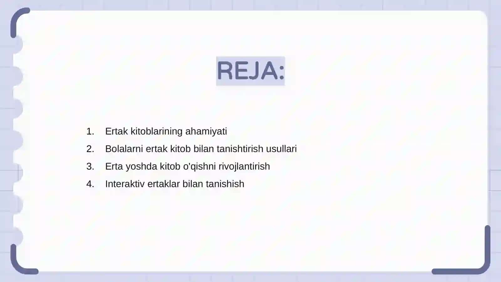 Bolalarni ertak kitob bilan tanishtrish tehnalohiyalari 2