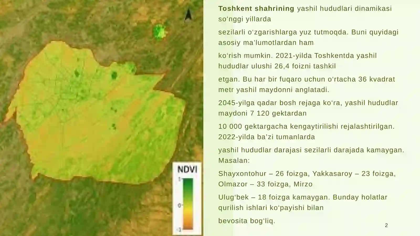 Sergeli tumani ko‘kalamzorlashtirish va  tizimini takomillashtirish 2