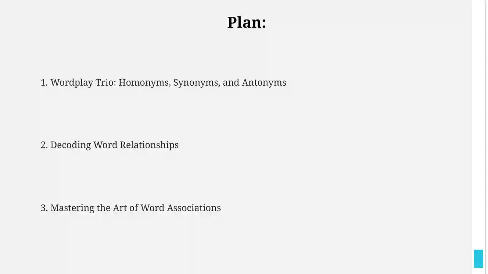 Wordplay Trio: Homonyms, Synonyms, and Antonyms 2